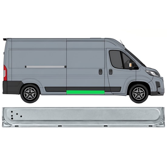 Bīdāmo durvju iekšējā daļa priekš Toyota Proace Max 2024- / Labā 17046