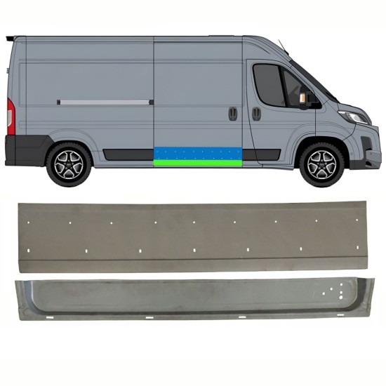 Bīdāmo durvju apakšējā loksne priekš Toyota Proace Max 2024- / Labā 16704