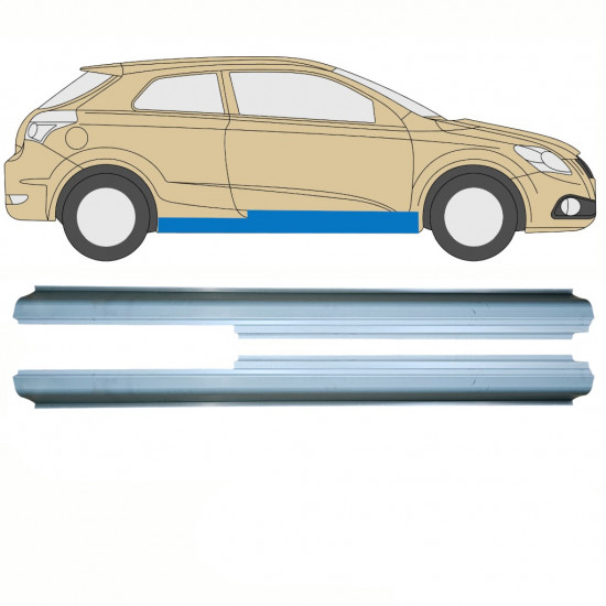 Slieksnis priekš Kia Pro Ceed 2006-2012 / Kreisais+Labais / Komplekts 10822