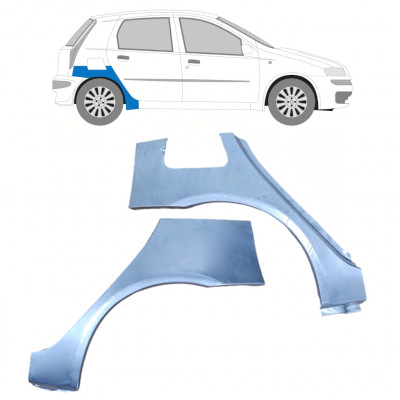 Aizmugurējā arka priekš Fiat Punto 2 1999-2010 / Kreisais+Labais / Komplekts 9683