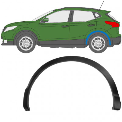 Aizmugurējā spārna sānu josla priekš Nissan Qashqai 2013-2017 / Kreisā 11780