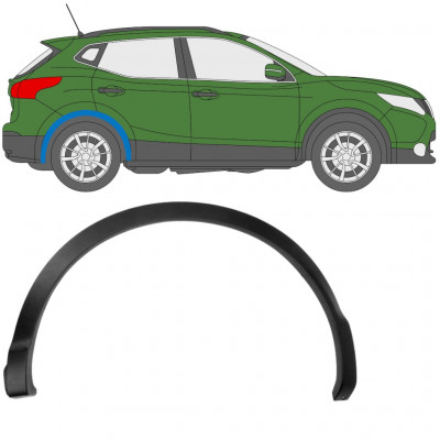 Aizmugurējā spārna sānu josla priekš Nissan Qashqai 2013-2017 / Labā 11779