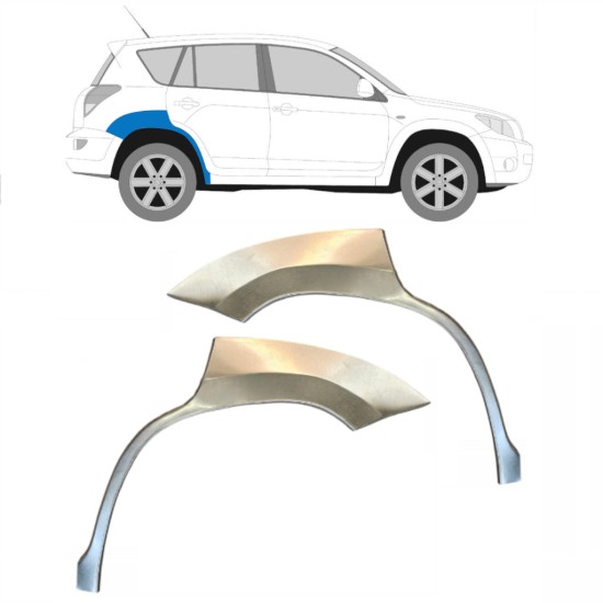 Aizmugurējā arka priekš Toyota Rav4 2006-2013 / Kreisais+Labais / Komplekts 14755 Aizmugurējā arka priekš Toyota Rav4 2006-2013 / Kreisais+Labais / Komplekts 14755