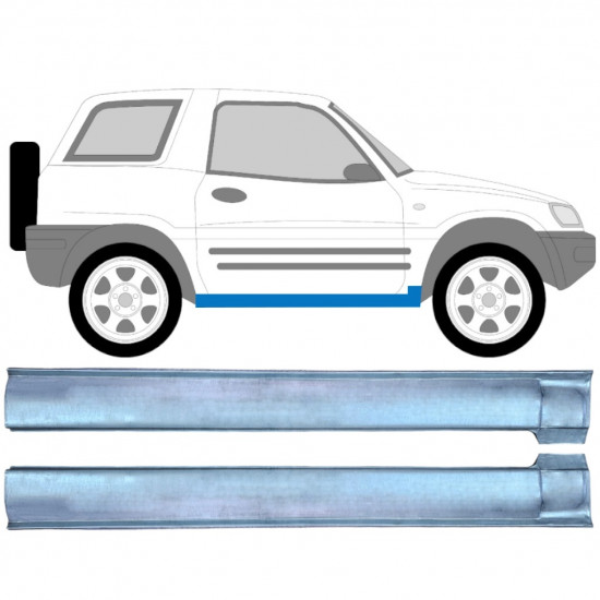 Slieksnis priekš Toyota RAV4 1994-2000 / Kreisais+Labais / Komplekts 10642