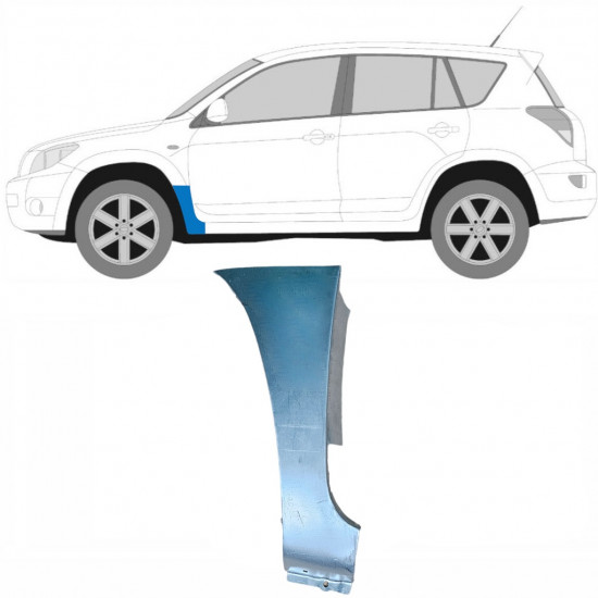 Priekšējā spārna daļa priekš Toyota Rav4 2006-2013 / Kreisā 12895