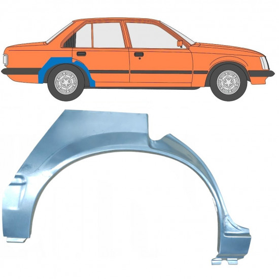 Aizmugurējā arka priekš Opel Rekord E 1982-1986 / Labā 8078