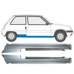 Pilns slieksnis priekš Renault 5 1984-1996 / Kreisais+Labais / Komplekts 9706