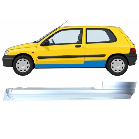 Pilns slieksnis priekš Renault Clio I 1990-1998 / Kreisā 11010