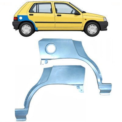 Aizmugurējā arka priekš Renault Clio I 1990-1998 / Kreisais+Labais / Komplekts 9849