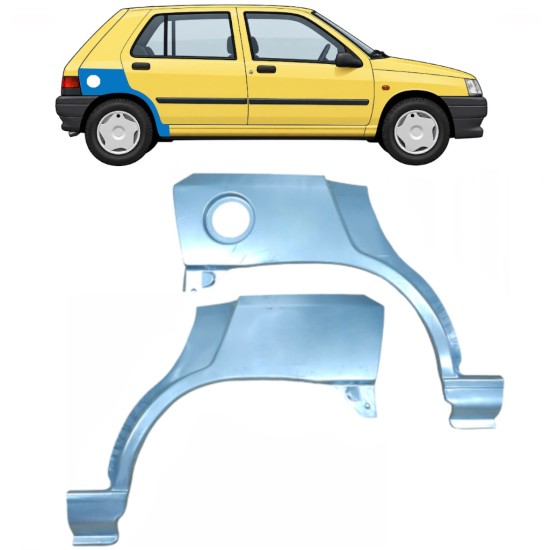 Aizmugurējā arka priekš Renault Clio I 1990-1998 / Kreisais+Labais / Komplekts 9849