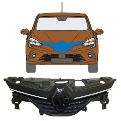 Režģis priekš Renault Clio V 2019- / Komplekts 7540