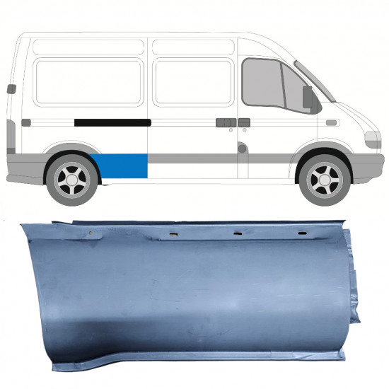 Sānu daļa priekš Opel Movano / R Master 1998-2010 / Labā 7373