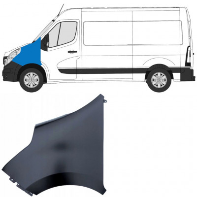 Priekšējais spārns priekš Renault Master 2010-2019 / Kreisā 9017