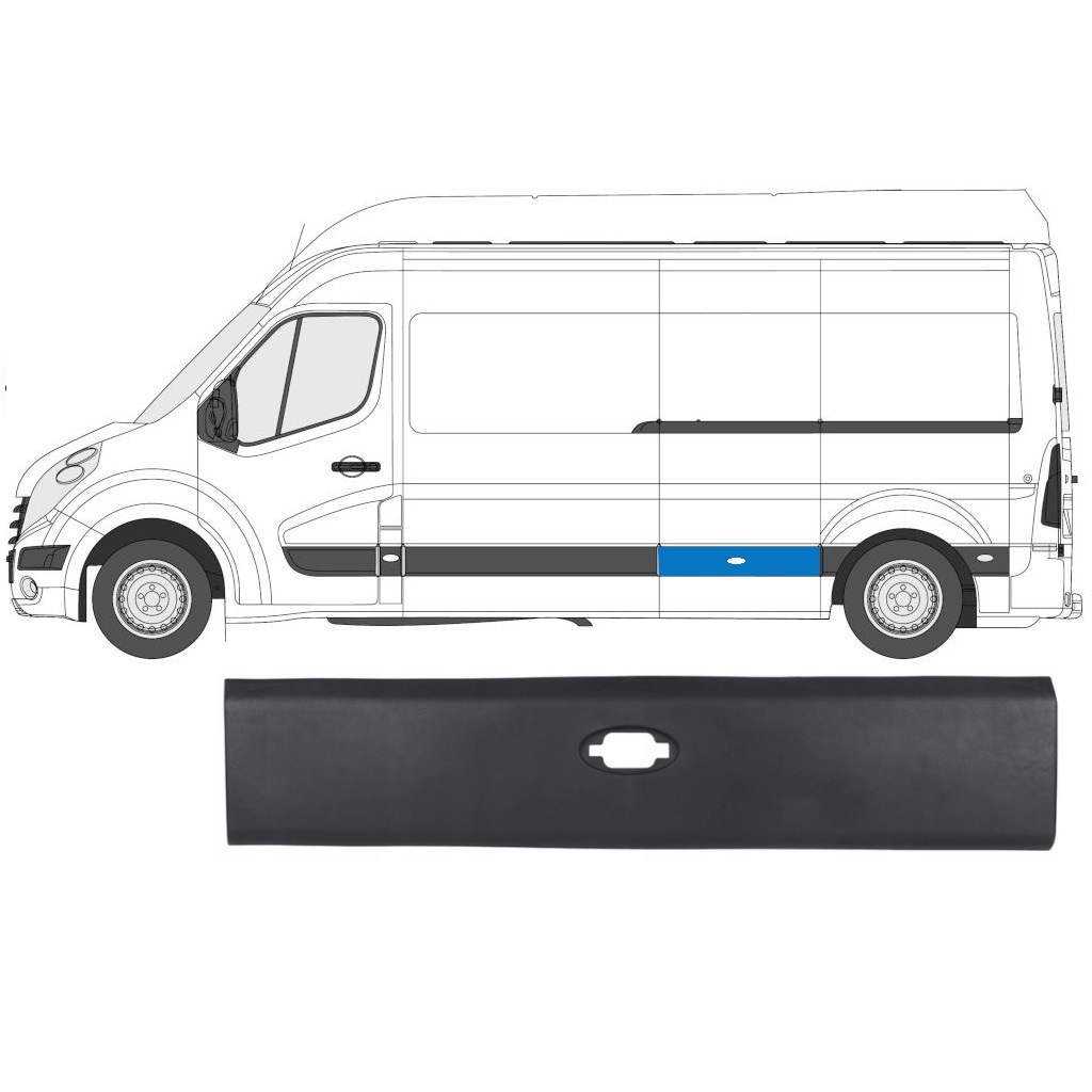 Sānu Josla Priekš Renault Master 2010- / Kreisā 7216