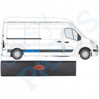 Sānu josla ar lukturi priekš Renault Master 2010- / LWB / Labā /  10548