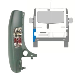 Aizmugurējā bufera stūris ar lukturi priekš Renault Trafic 2001-2014 / Kreisā / Komplekts 10066