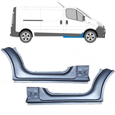 Slieksnis priekš Renault Trafic 2001-2014 / Kreisais+Labais / Komplekts 10085