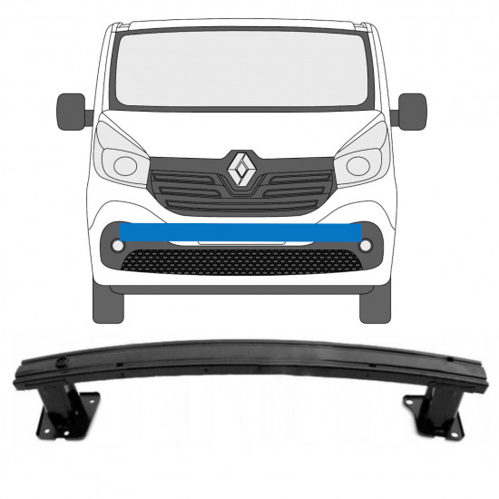 Priekšējais pastiprinājums priekš Renault Trafic 2014- 7567