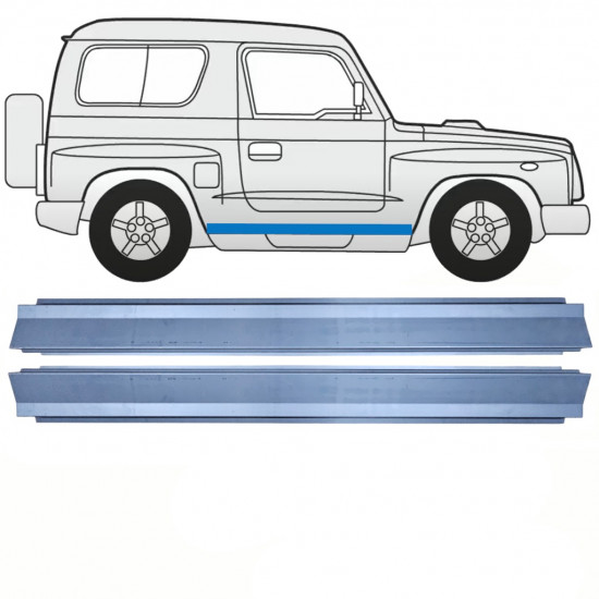 Slieksnis priekš Kia Retona 1998-2003 / Kreisais = Labais (simetrisks) / Komplekts 10656