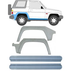 Slieksnis + aizmugurējā spārna daļa priekš Daihatsu Feroza Rocky Fourtrak 1984-1993 / Kreisais+Labais / Komplekts 9508