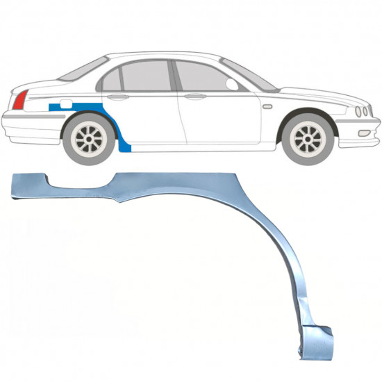 Aizmugurējā arka priekš Rover 75 MG ZT 1999-2005 / Labā 5920