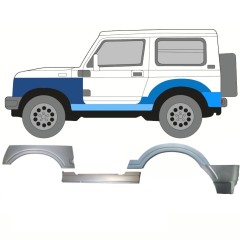 Slieksnis + priekšējā spārna daļa + aizmugurējā spārna daļa priekš Suzuki Samurai 1981- / Kreisā / Komplekts 11182