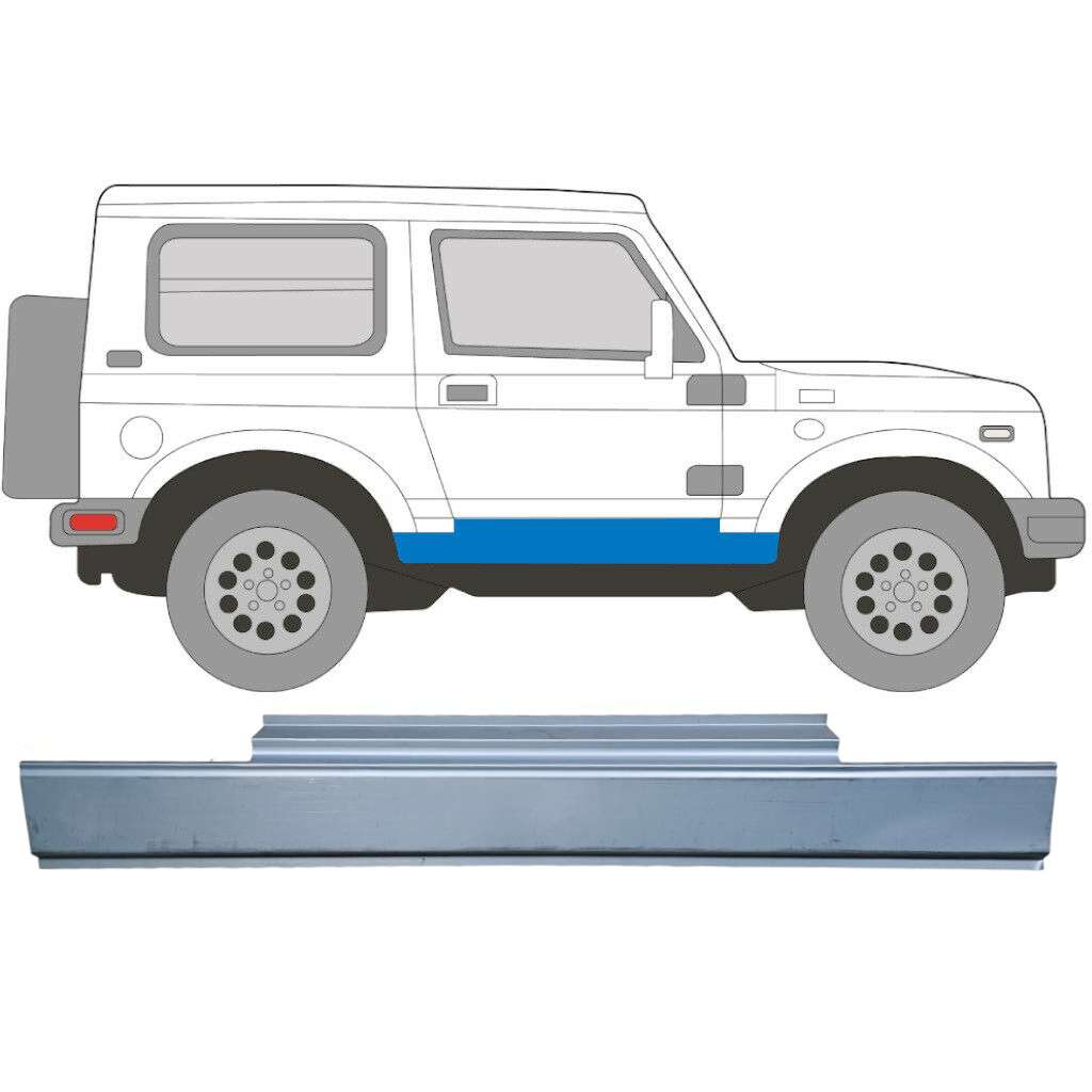 Slieksnis Priekš Suzuki Samurai 1981- / Kreisais = Labais (Simetrisks) 5050