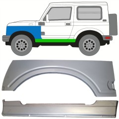Pilns slieksnis + priekšējā spārna daļa priekš Suzuki Samurai 1981- / Kreisā / Komplekts 10035
