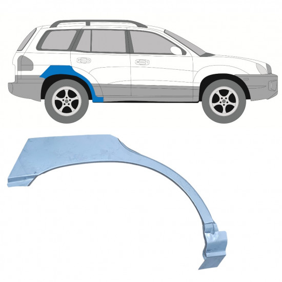 Aizmugurējā arka priekš Hyundai Santa Fe 2001-2006 / Labā 8244