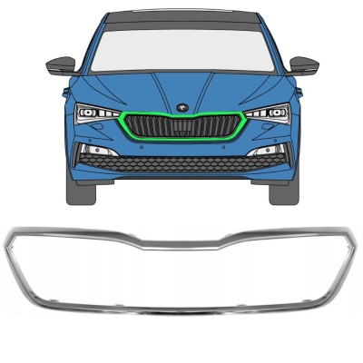 Radiatora restes rāmis priekš Skoda Scala 2019- 16227