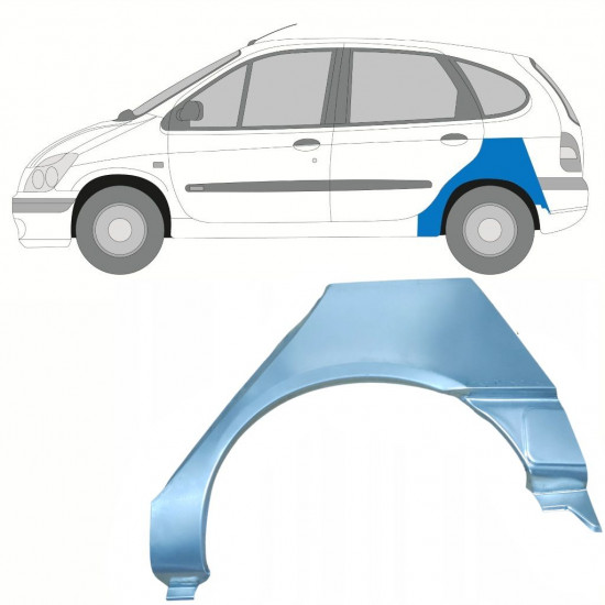 Aizmugurējā arka priekš Renault Scenic 1995-2003 / Kreisā 8404