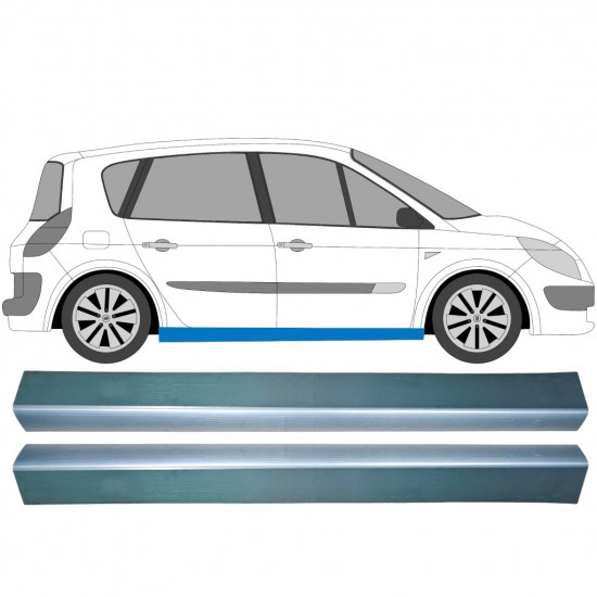 Slieksnis priekš Renault Scenic 2003-2009 / Kreisais+Labais / Komplekts 9259