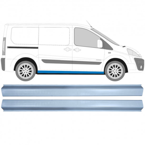 Slieksnis priekš Fiat Scudo Dispatch Expert 2007- / Komplekts 11935