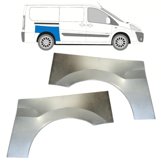 Aizmugurējā arka priekš Fiat Scudo 2007-2016 / Kreisais+Labais / Komplekts 14749