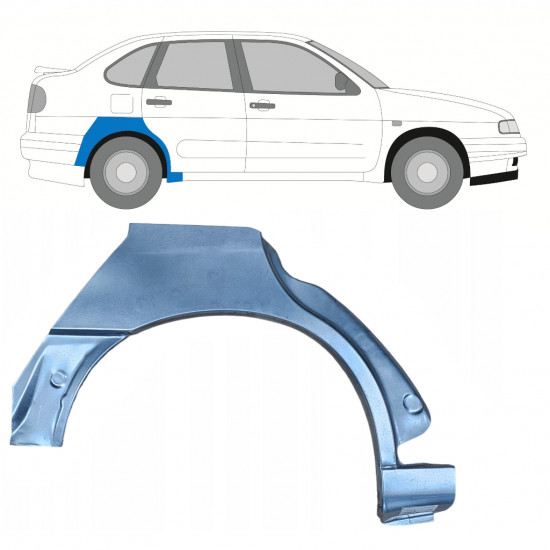 Aizmugurējā arka priekš Seat Ibiza Cordoba 1993-2002 / Labā 7860