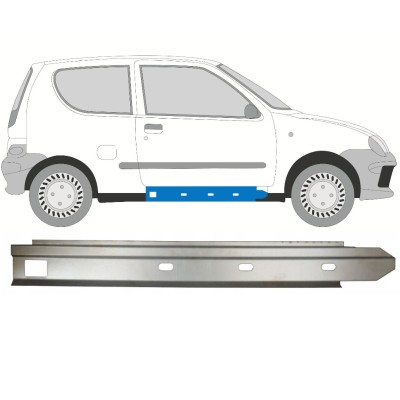 Iekšējais slieksnis priekš Fiat Seicento 1998-2010 / Labā 14714