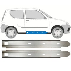 Iekšējais slieksnis priekš Fiat Seicento 1998-2010 / Kreisais+Labais / Komplekts 14716