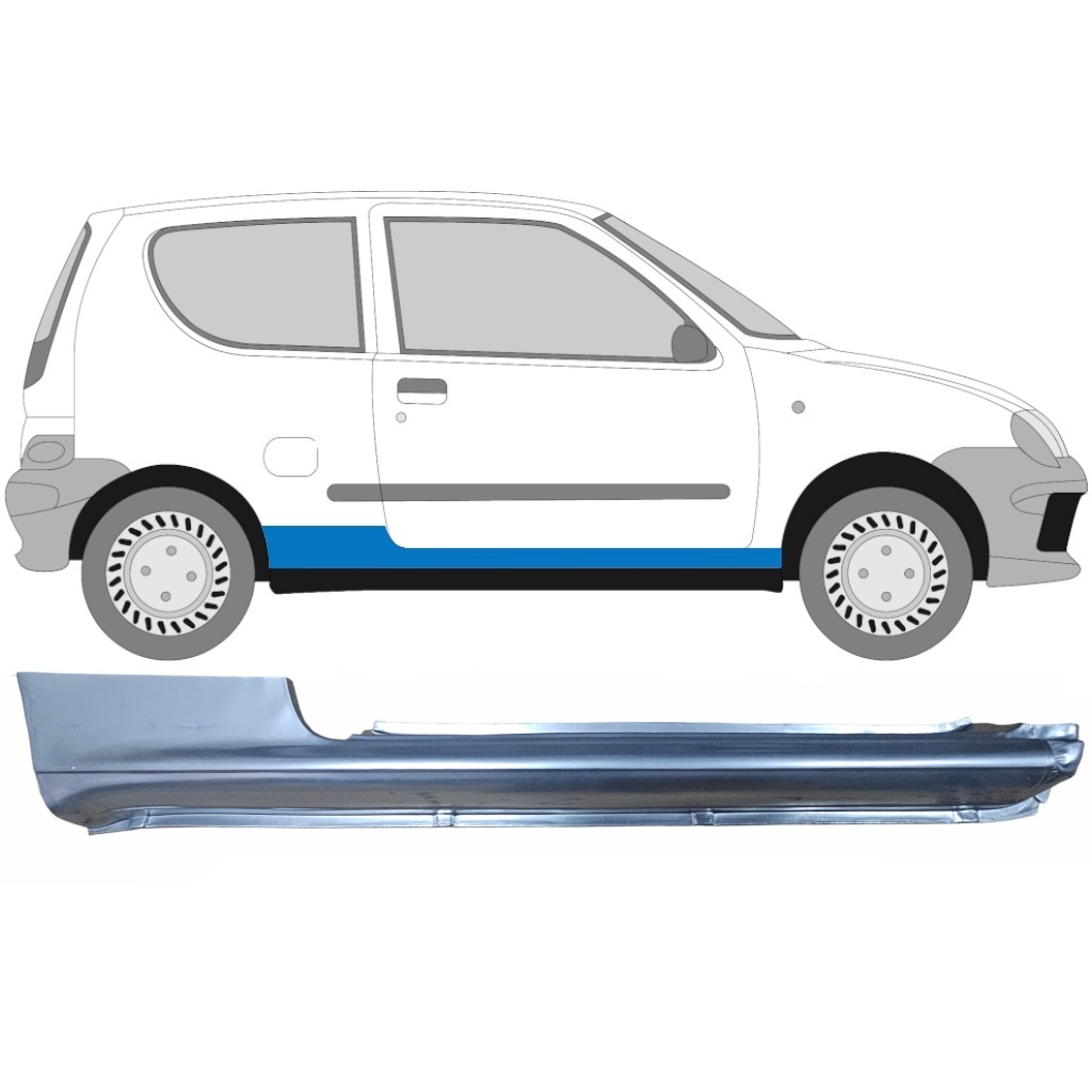Pilns Slieksnis Priekš Fiat Seicento 1998-2010 / Labā 6509