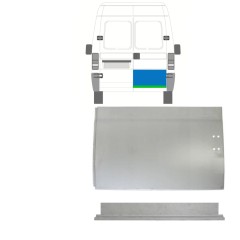 Aizmugurējo durvju iekšējā un ārējā daļa priekš Fiat Ducato 1994-2006 / Labā / Komplekts 9753