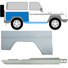 Slieksnis + aizmugurējā spārna daļa priekš Mercedes G-Class W460 W461 W463 1979- / Labā / Komplekts 10003