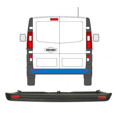 Aizmugurējais bamperis + atstarotāja lukturis priekš Renault Trafic 2014- /  10089