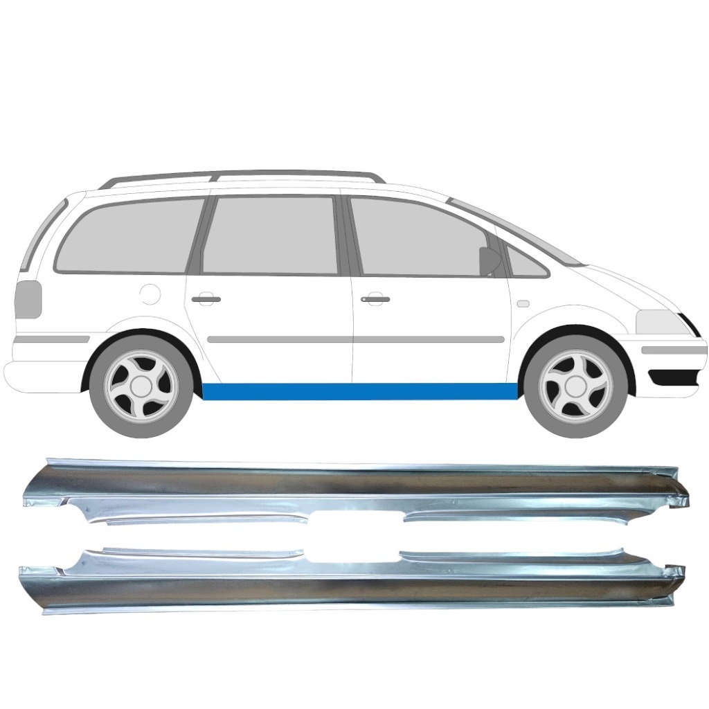 Pilns Slieksnis Priekš Volkswagen Sharan 1995-2010 / Kreisais+Labais / Komplekts 9249