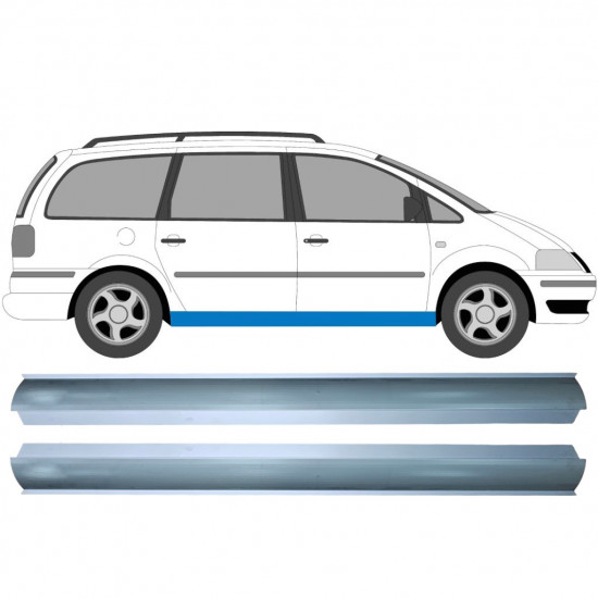 Slieksnis priekš VW Sharan Ford Galaxy 1995-2010 / Kreisais = Labais (simetrisks) / Komplekts 9588