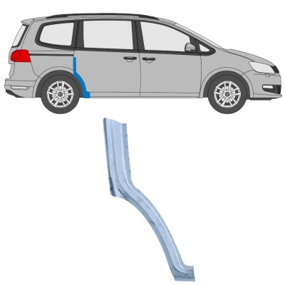 Aizmugurējā arka priekšējā daļa priekš Volkswagen Sharan 2010-2022 / Labā 14600