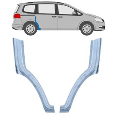 Aizmugurējā arka priekšējā daļa priekš Volkswagen Sharan 2010-2022 / Kreisais+Labais / Komplekts 14602