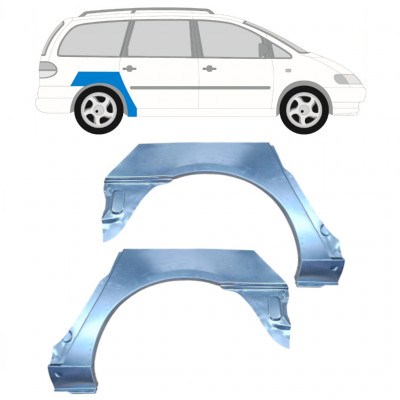 Aizmugurējā arka priekš Volkswagen Sharan 1995-2000 / Kreisais+Labais / Komplekts 9290