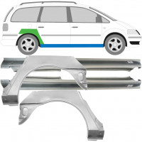 Pilns slieksnis + aizmugurējā arka priekš Volkswagen Sharan 1995-2000 / Komplekts 9490