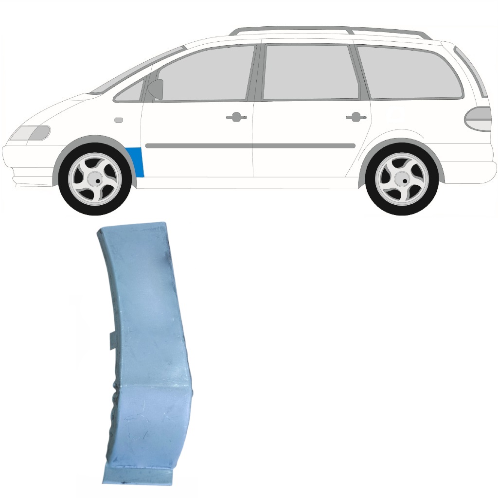 Priekšējā Spārna Daļa Priekš Volkswagen Sharan 1995-2010 / Kreisā 6598