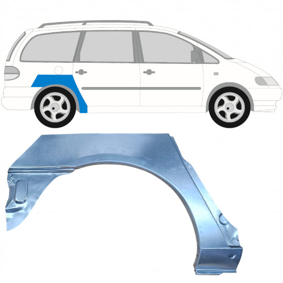 Aizmugurējā arka priekš VW Sharan Ford Galaxy 1995-2000 / Labā 6591