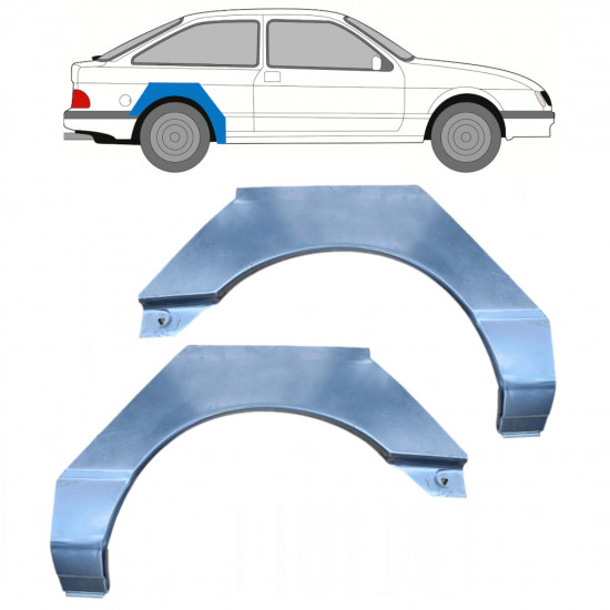 Aizmugurējā arka priekš Ford Sierra 1982-1993 / Kreisais+Labais / Komplekts 9721